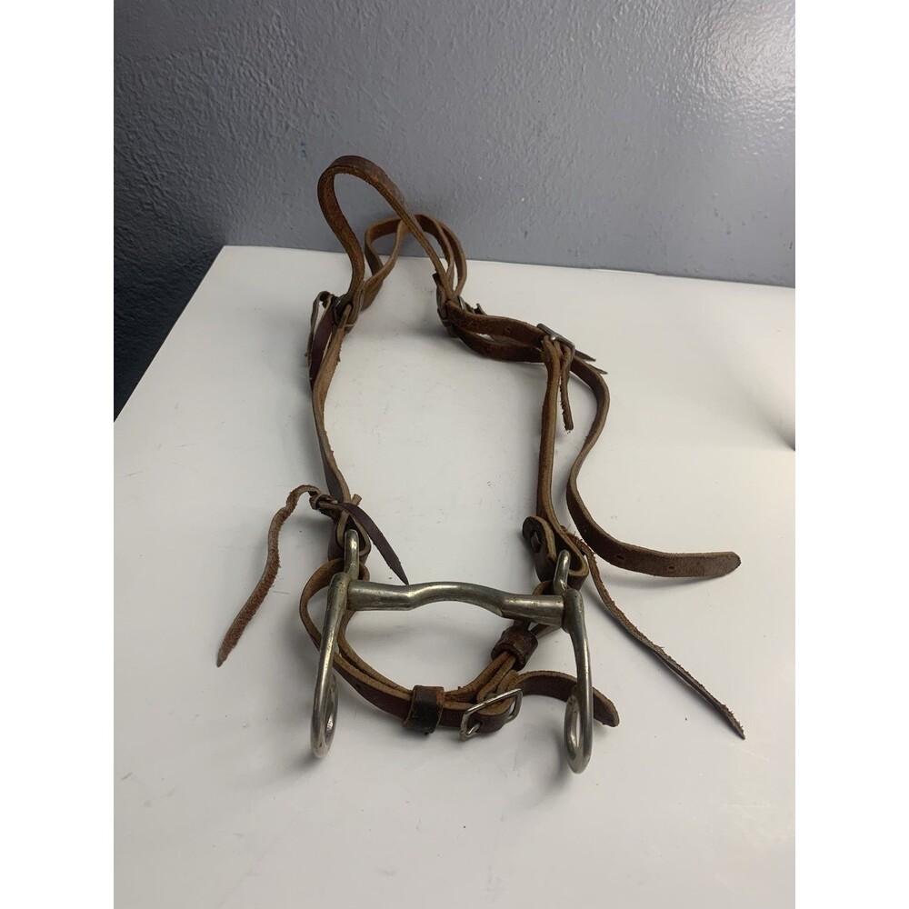Vintage Western Horse Bits & Leather Tack Lot Cowboy Ranch Equestrian